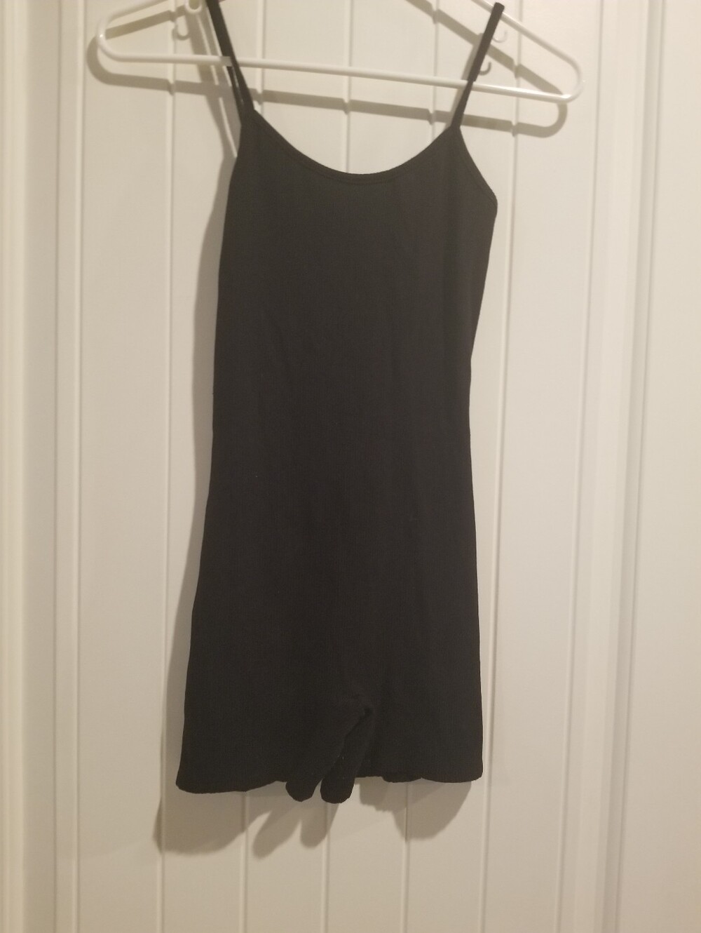 Black Spagetti Strap Bodysuit